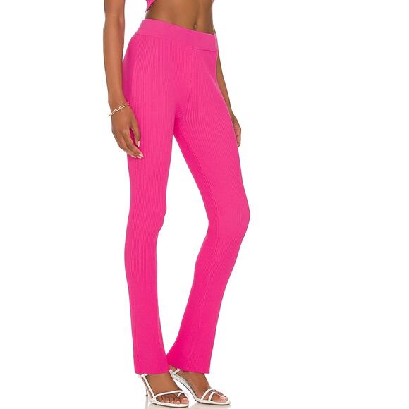 Superdown Ansleigh Ribbed Knit Legging in Pink NWOT Size Small - Picture 2 of 3